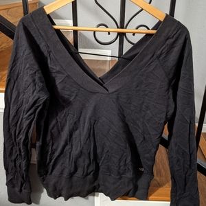 Black, off-the-shoulder top